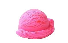 bocha helado frutilla